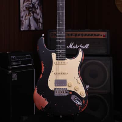 Dhatarattha HSS Strat-Style – Black Nitro Relic image 2