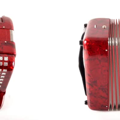 Custom Made Mengascini Accordion with Implanted Cassette Stereo Player System&Accessories~Fake Play~ image 7