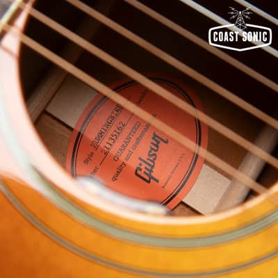 2025 Gibson Hummingbird Original acoustic guitar, Heritage Cherry sunburst, w/ original case image 15