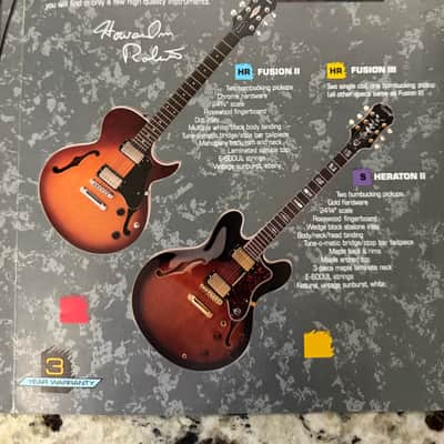 Epiphone Catalog Brochure 1989 Les Paul SG 635i 935i Pro II Howard Roberts fusion Sheraton T-310 Flying V image 7