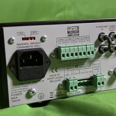 APart MA200CDR Professional Public Address System Amplifier image 7