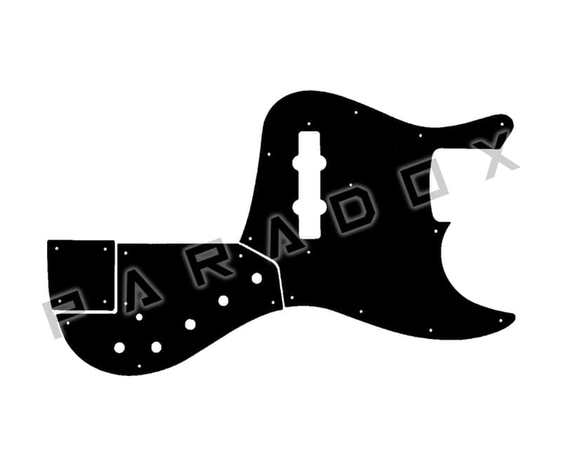 Custom Pickguard For 1999 - 2014 Made in Japan Marcus Miller Artist Series Signature Jazz Bass - Solid Black Thin .060" image 1