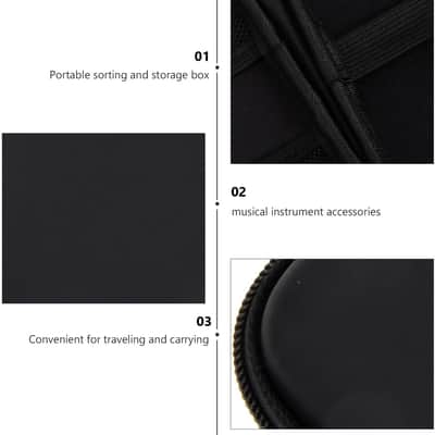 Single Harmonica Case Storage Bag: Harmonica Carrying Case Hard Shell Zipper Pouch Musical Instrument Accessories image 3