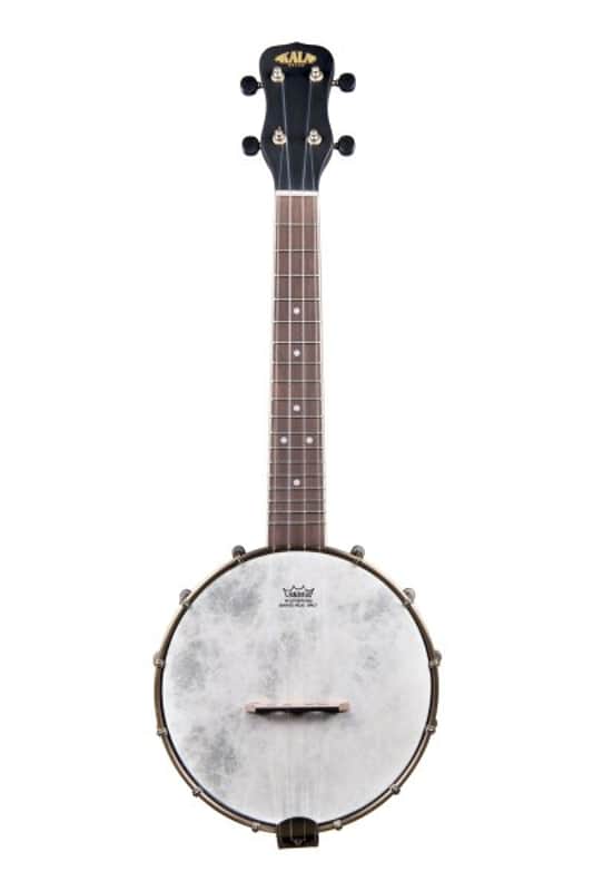 Kala Concert Banjo Ukulele With Bag, Black Satin OPEN BOX DEMO MODEL image 1