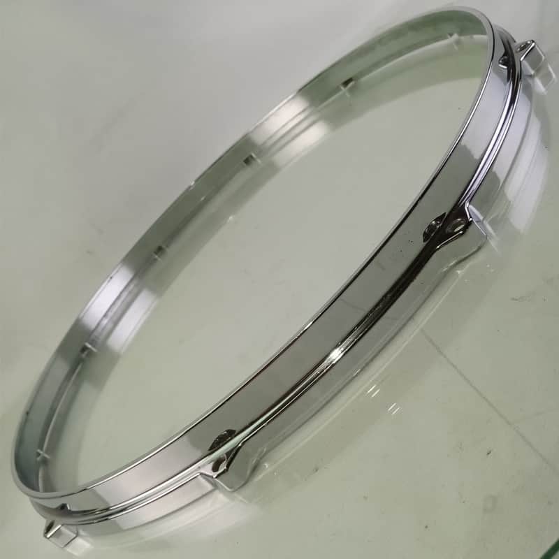 Milestone 16"Die-Cast 10Lug Floor Tom Drum Rim Hoop Vintage 80s Chrome Tempus CA image 1