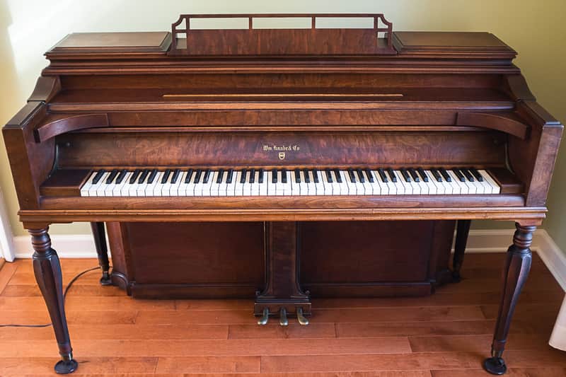 Wm. Knabe Upright Piano Mignonette 1942 Walnut image 1