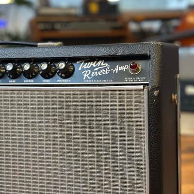 1969 Drip Edge Fender Twin Reverb Amp Modified with Blackface Panel image 7