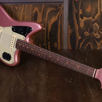 Fender Custom Shop '64 Jaguar Journeyman  Faded Aged Burgundy Mist Metallic image 19