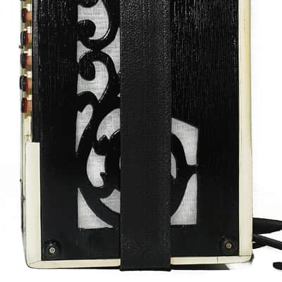 Hohner Antique Decorated Vintage Button Accordion Garmon Squeezebox Concertina, 2227, made in Germany Amazing Wonderful sound image 8