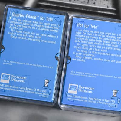 Seymour Duncan STL-3 Qtr Pound Bridge & STR-2 Hot Rythm Neck Tele Guitar Pickup Set image 2