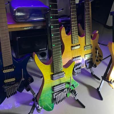 Impossible@guitar 7 strings With Sophia CSL 2:92 Seven 2026 - Avatar Green + GHOSTFIRE BULLET 3.0 HIGH-END SUPER THICK PADDED GIGBAG Safe Shipping image 14