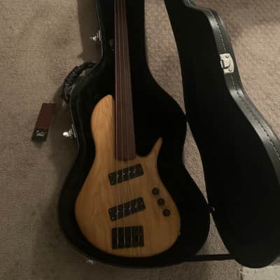 Tom Clement Singlecut 2011 Natural Custom Electric Bass Guitar image 11