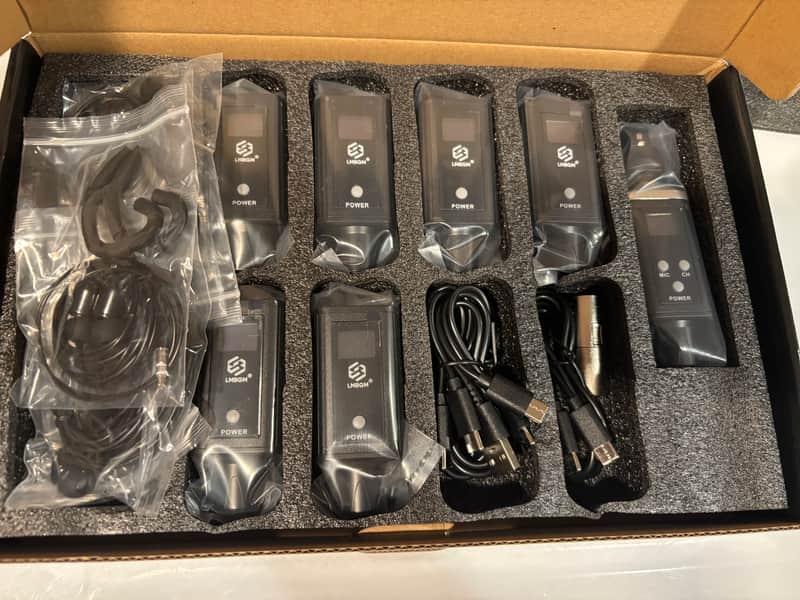 LGBGM A9 6-Pack UHF Wireless In-Ear Headphone Monitor System - Black - BRAND NEW image 1