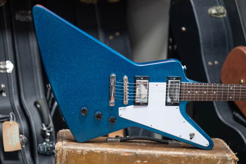 2024 Epiphone Glam Series Explorer - in Brunswick Blue Sparkle image 1
