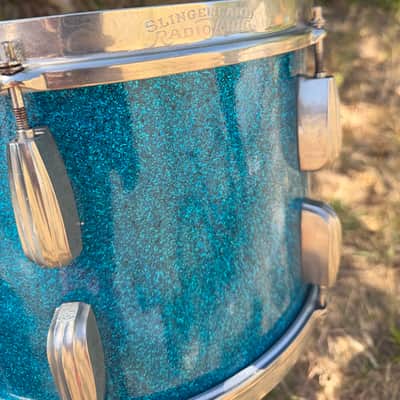 Slingerland Radioking 1950 - Blue sparkle image 4