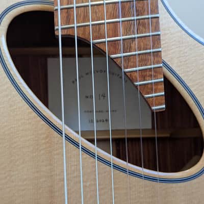 Paul McEvoy Guitars 'Dali' 7 String Multiscale Nylon String Classical Guitar 2024 - Sitka/Pau Rosa image 4