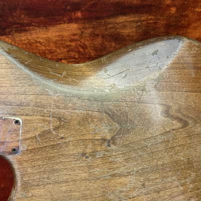 Vintage Fender Jaguar Body & Neck 1963 Stripped Candy Apple Red Pre CBS Clay Dots Brazilian Rosewood image 13