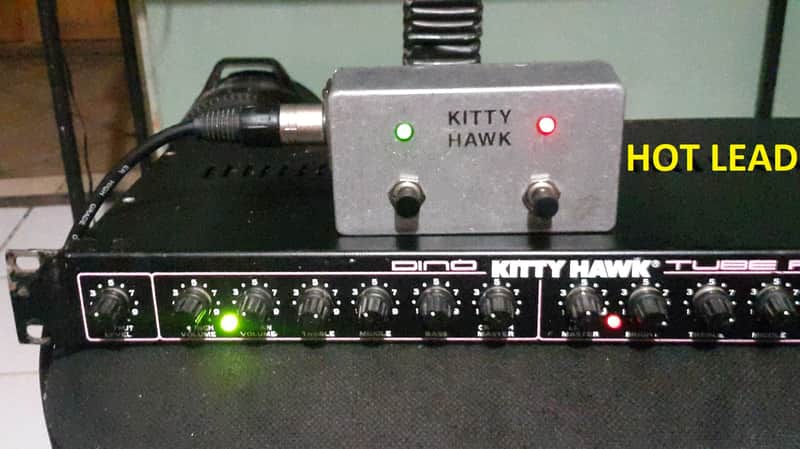 KITTY HAWK DINO guitar TUBE PREAMP !!! Ultra MEGA Rare !!! with footswitch image 1