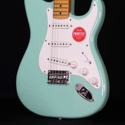 Squier Classic Vibe 50s Stratocaster HT, Maple FB, Surf Green image 2