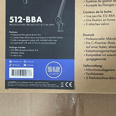 512 Audio BBA Microphone Boom Arm image 1