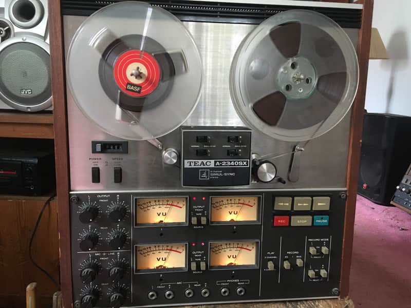 TEAC A-2340SX 7 Inch 4 channel stereo quadrophonic reel to reel tape deck recorder image 1