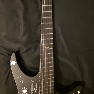 Strandberg Guitars Boden Standard NX 6 Plini Edition Mirage 2025 Black Granite Satin Acrylic with custom Plini Mirage glow-in-the-dark graphics image 7