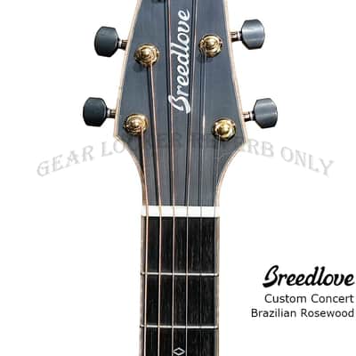 (Custom handMade in USA)Breedlove Concert all Solid Adirondack & 500years Brazilian Rosewood with L.R. Baggs pickup guitar Satin image 10