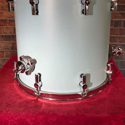 Sonor SQ1 16x15" Birch Floor Tom Cruiser Blue Satin w/ Legs image 6
