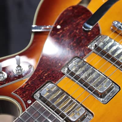 Eastwood Airline H78 Honeyburst Gold Foil Pickups Semi-Hollow El. Guitar w/Case image 11