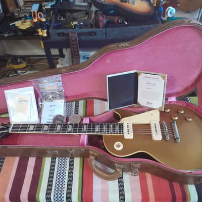 Gibson Custom Shop 1956 Reissue 2025 - Double Gold Utra Light Murphy Heavy aged Dark Back image 1