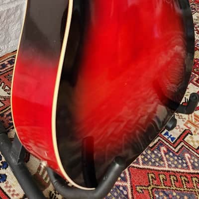 Framus Texan 5/196E Dreadnought Bloodburst w/ Single Coil Pickup 1960s W. Germany image 8