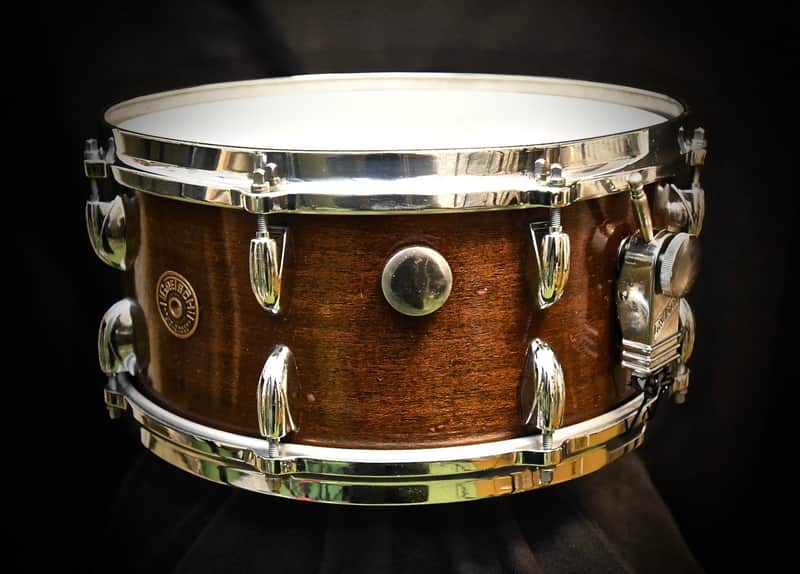 Gretsch Round Badge 4151 Broadkaster Standard 14x6.5" 16-Lug Snare Drum Lacquer Finish 1950 - 1958 image 1