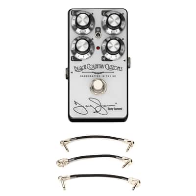 Laney Black Country Customs TI-Boost Tony Iommi Signature Boost Pedal with 3 Patch Cables image 1
