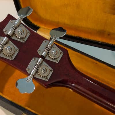 Left handed 1969 Gibson EB-0 electric bass - Cherry image 13