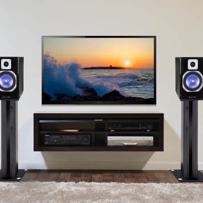 Pair 26" Bookshelf Speaker Stands For Pair Klipsch RB-81 Bookshelf Speakers image 5