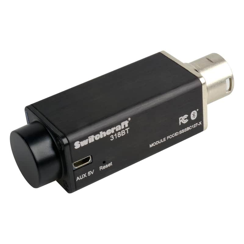 Switchcraft 318BT AudioStix Inline XLR Bluetooth 4.0 Wireless Receiver image 1