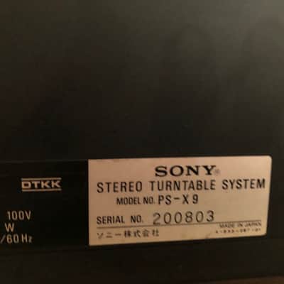 Sony PS-X9 DJ equipment record player 1977~ vintage image 8