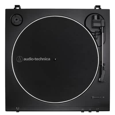Audio-Technica AT-LP60X-BK Fully Automatic Belt-Drive Stereo Turntable 33-1/3 & 45 RPM - Black image 3