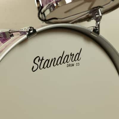 Standard Drum Co. "Super 66" Pomegranate Pearl Drum Set image 5