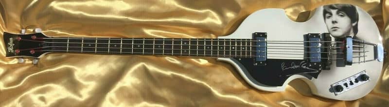 The Beatles Paul McCartney Signed Autographed Hofner Bass Guitar (Beckett and UACC Certified) image 1