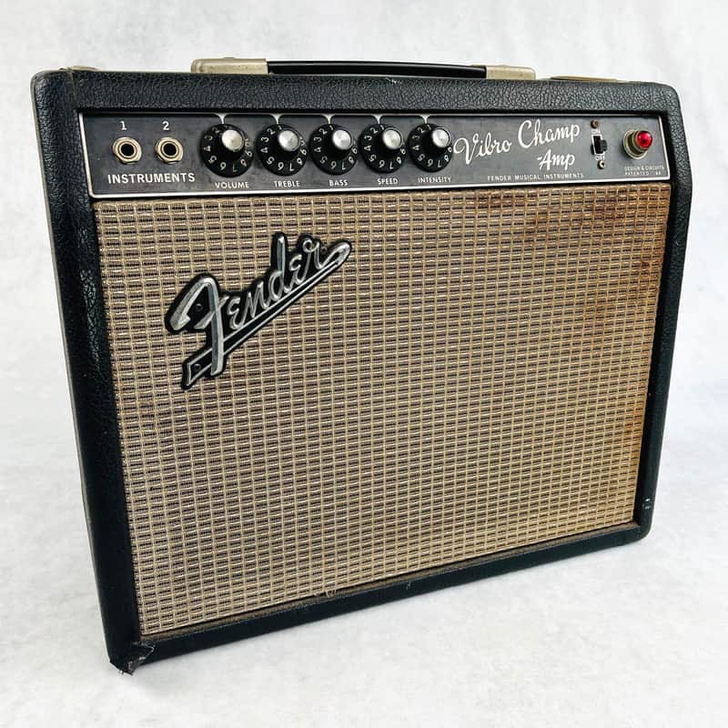 Fender Vibro Champ 1x8" Combo Amp 1966 - Black image 1
