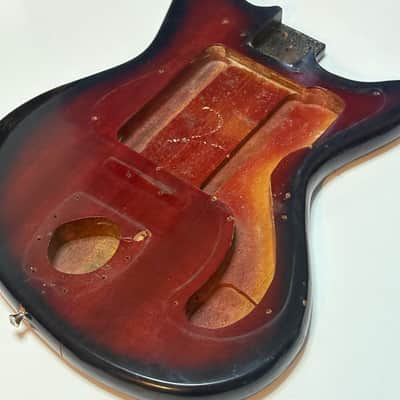 Sorrento Kingston Vintage 60s Red Sunburst Solid Body - Nitrocellulose image 2