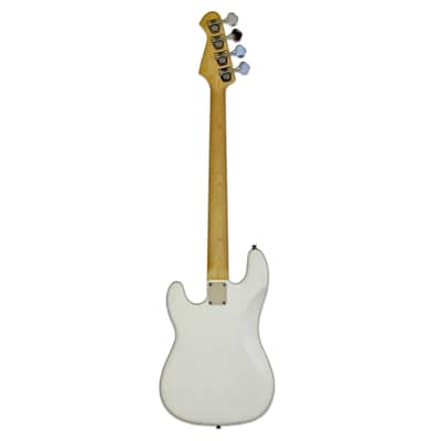 Aria STB-PBB-WH STB Series PRO II Basswood Body Bolt-On Maple Neck 4-String Electric Bass Guitar image 3