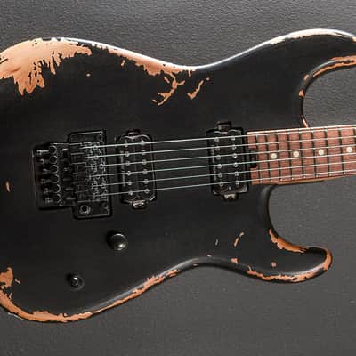 Charvel Pro-Mod Relic San Dimas Style 1 HH FR PF - Weathered Black image 1