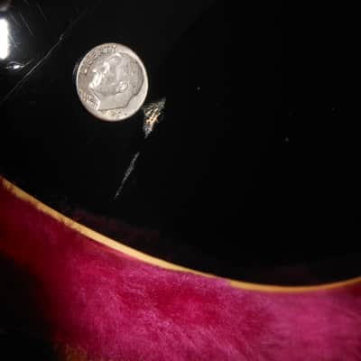1986 Gibson Black Acoustic Guitar Prototype_(Chet Atkins?)_Thin Body_Sharp Cutaway_Original Case image 15