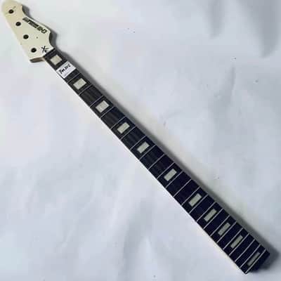 White 4 String Bass Maple Neck, Rosewood Fretboard, Defected Truss Rod image 1