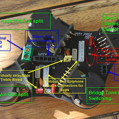 Gibson/Epiphone Les Paul Control Board (PCB)- Scrinia Engineering Jimmy Page MK1 image 5