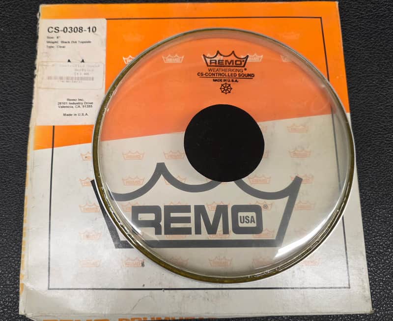 New Remo CS Dot Clear 8" Drum Head image 1