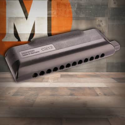 Hohner CX-12 Black Tenor-Tuned Chromatic Harmonica - Key of Tenor C (7545T-C) image 1