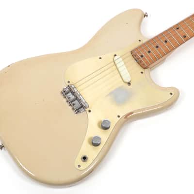 1957 Fender Musicmaster - Desert Sand - Anodized Pickguard - V Neck Profile image 8